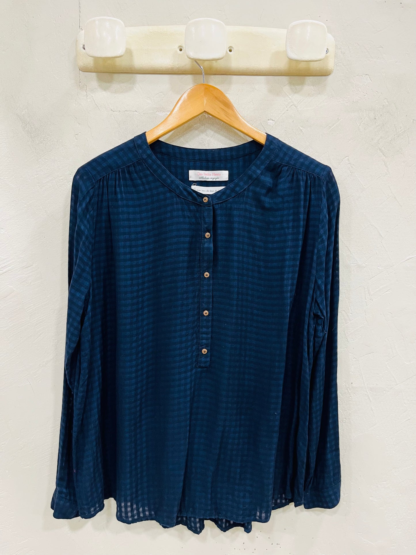 DES PETITS HAUTS BLOUSE VICHY T.40