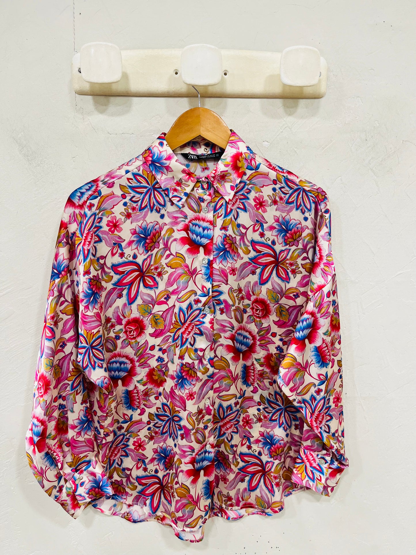 ZARA CHEMISE FLEURIE