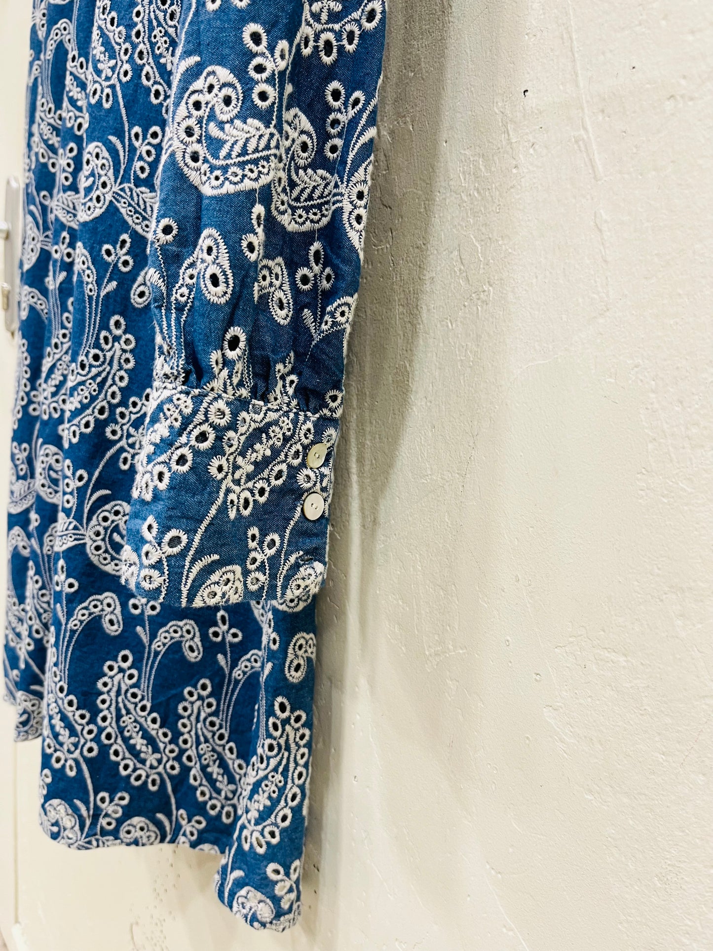 ZARA ROBE BLEU JEAN T.40