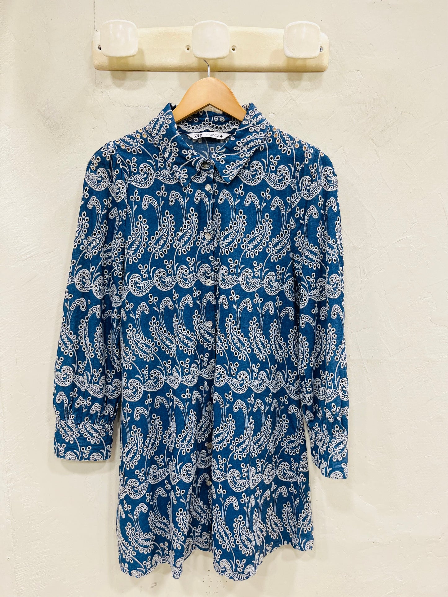 ZARA ROBE BLEU JEAN T.40