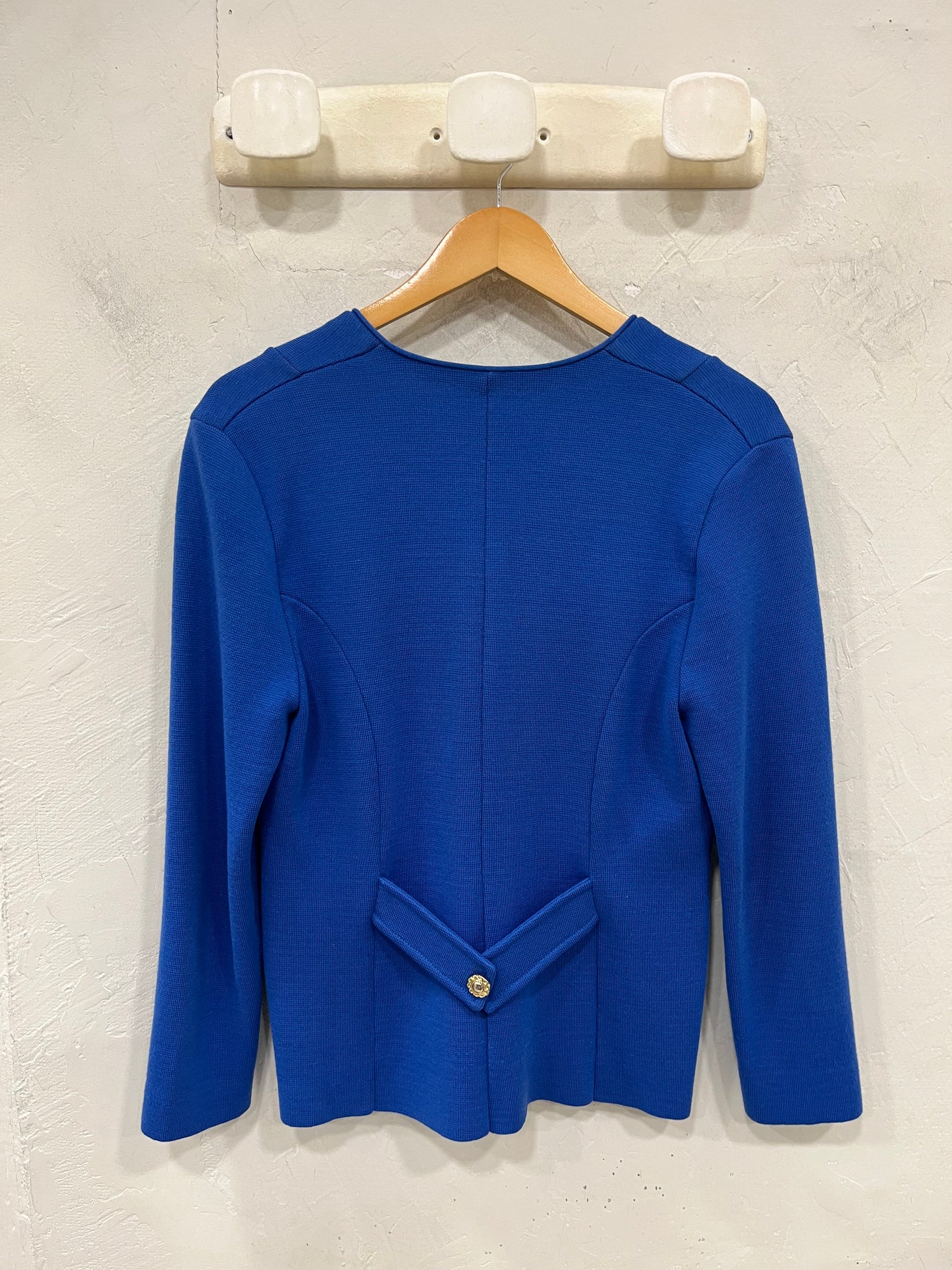 GILET BLEU VIF VINTAGE