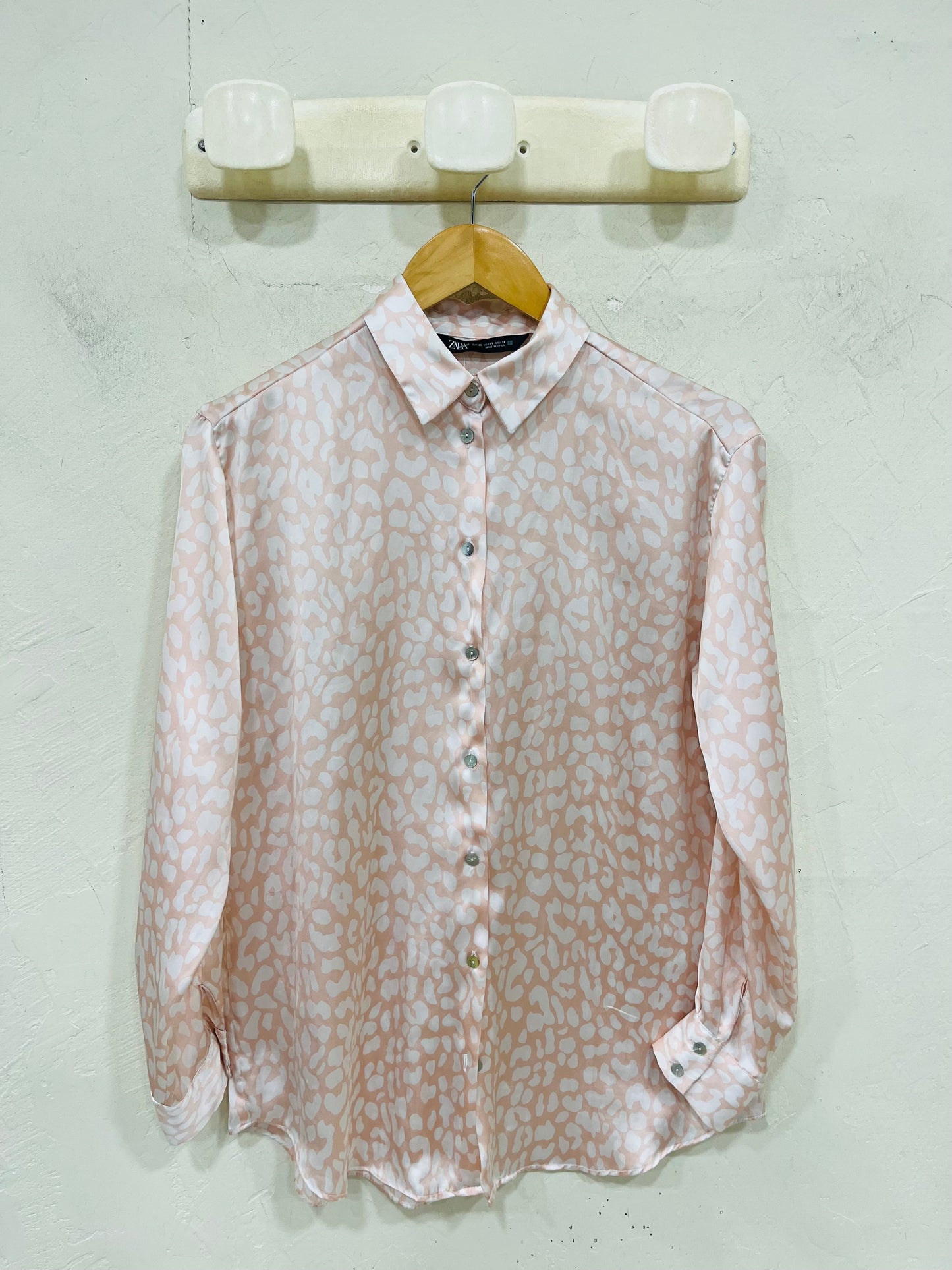 ZARA CHEMISE LEOPARD ROSE