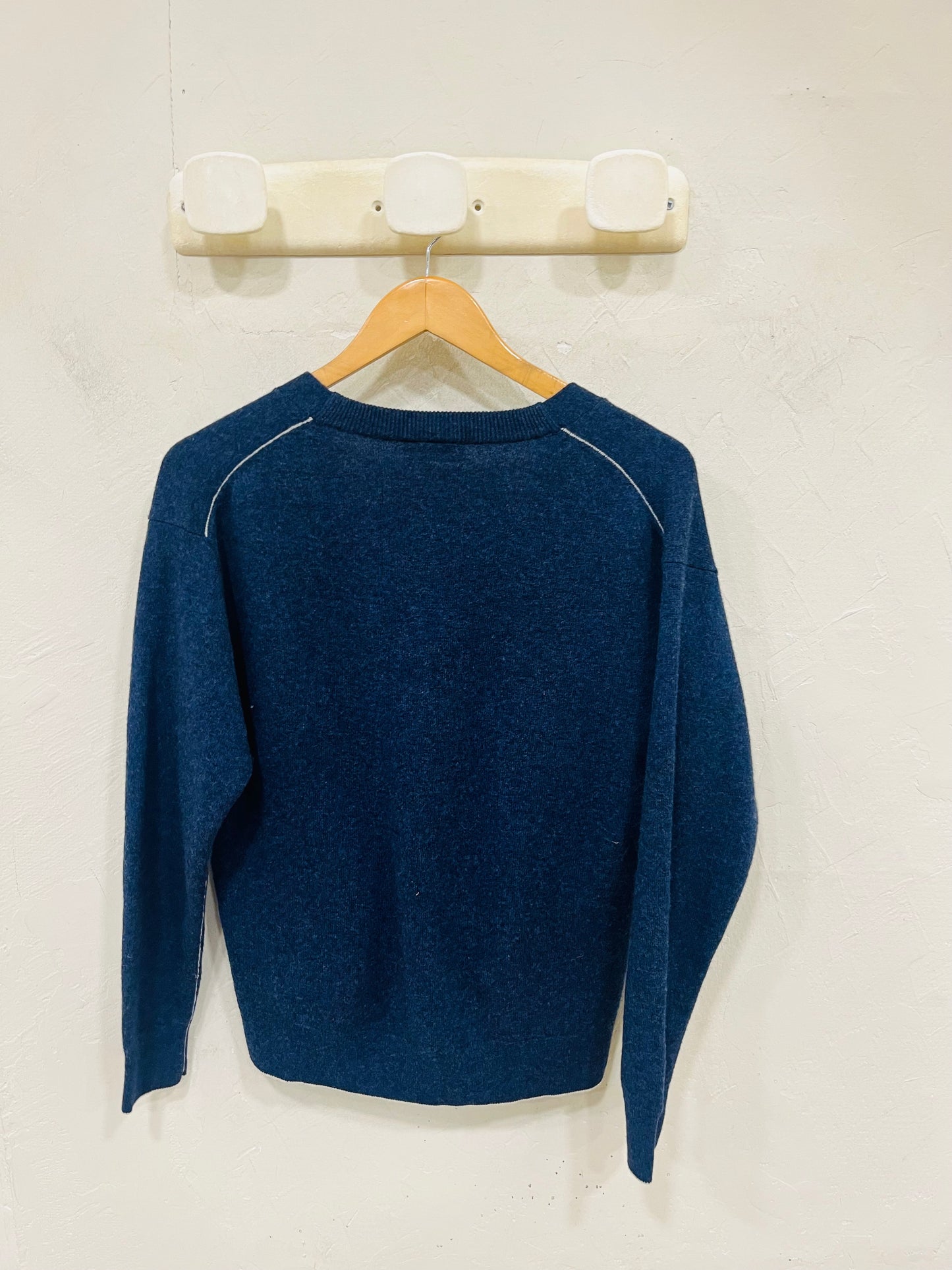 LACOSTE GILET LAINE BLEU MARINE T.34/36