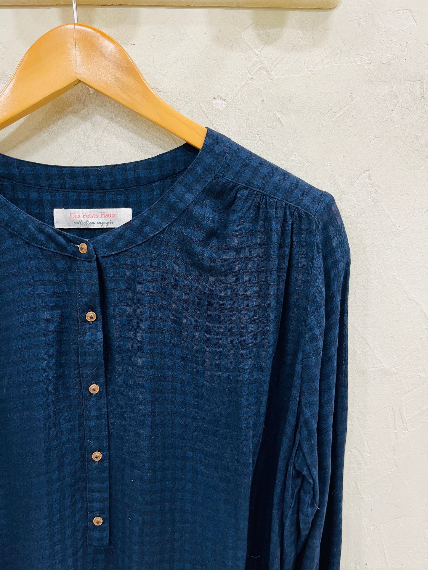 DES PETITS HAUTS BLOUSE VICHY T.40