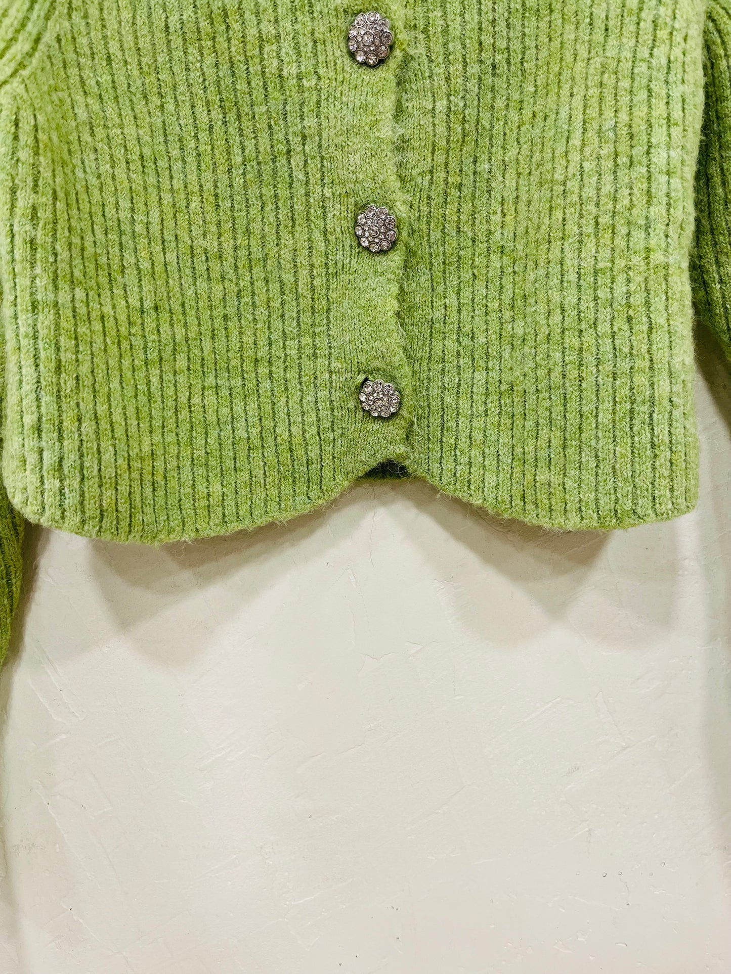 MANGO GILET VERT T.36