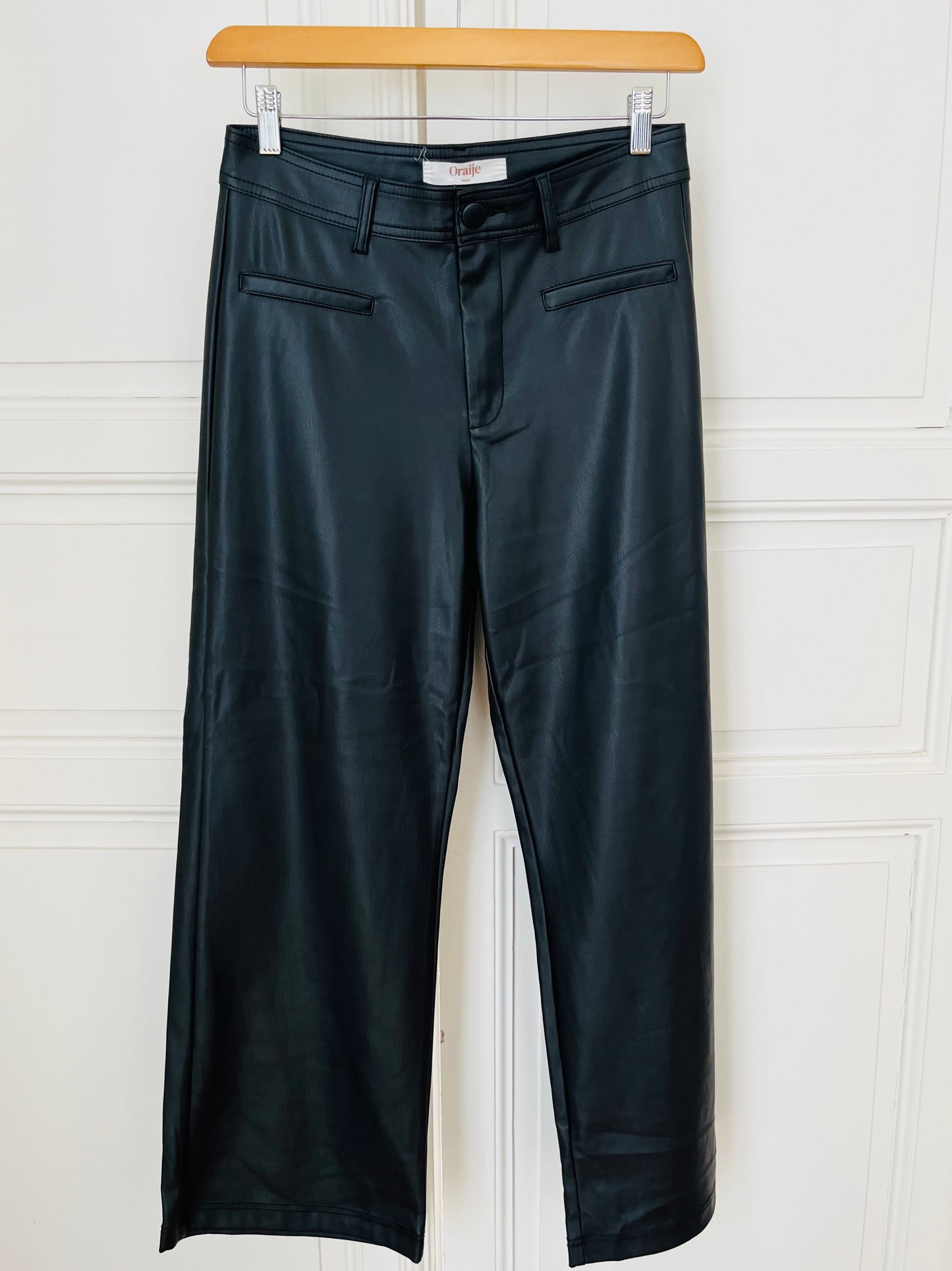 ORAIJE PANTALON SIMILI CUIR T.42